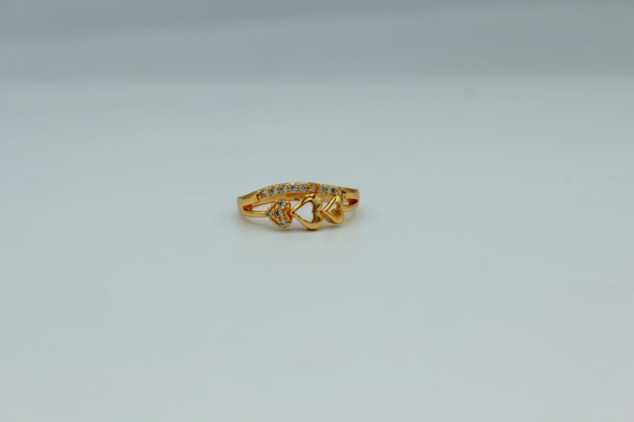 Luminous Design Real Stone Gold Plated Ring for Girls/Women