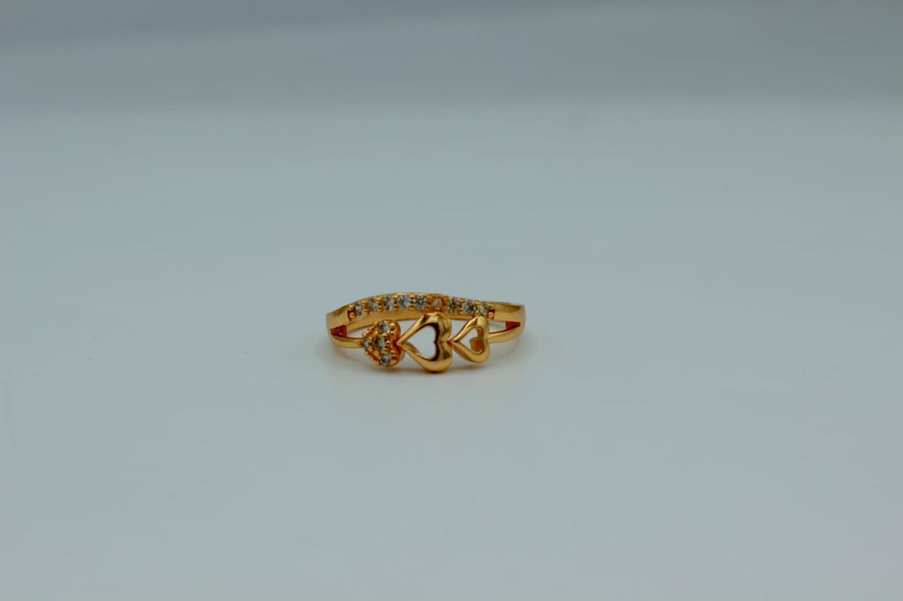 Luminous Design Real Stone Gold Plated Ring for Girls/Women