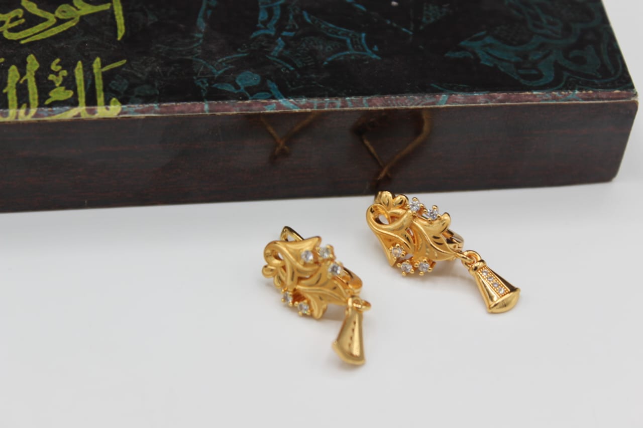 Gorgeous Unique Design Gold Plated Earrings For Girls/women