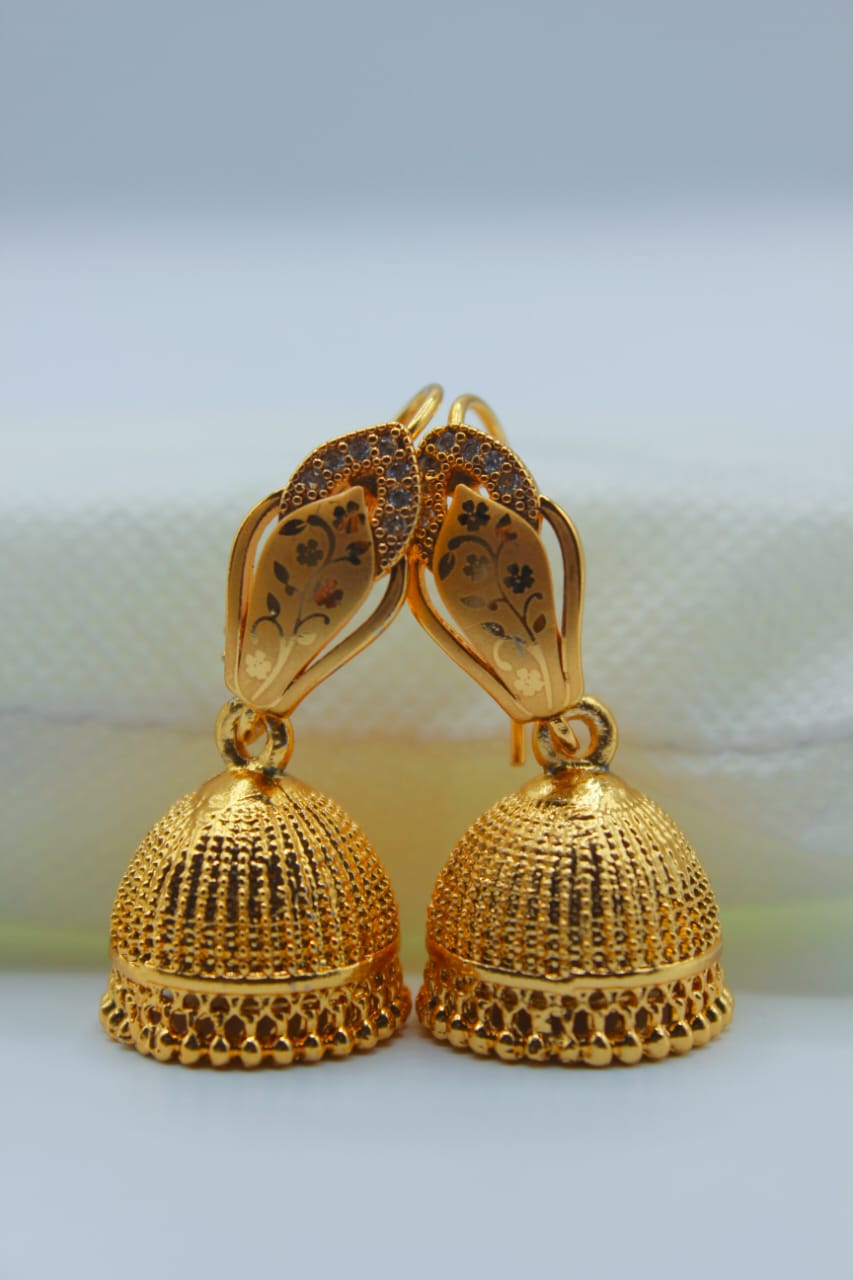 Gorgeous Unique Design Gold Plated Earrings For Girls/women