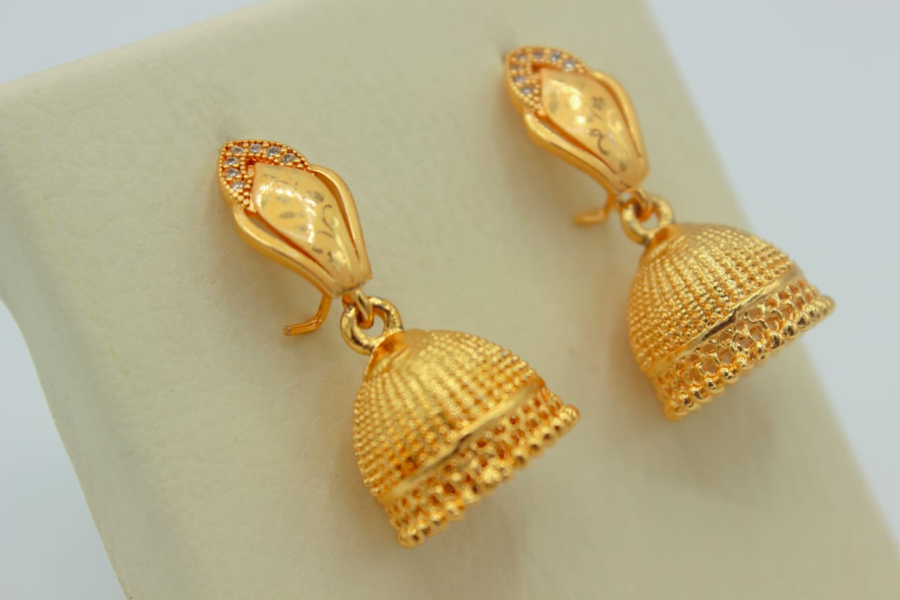 Gorgeous Unique Design Gold Plated Earrings For Girls/women