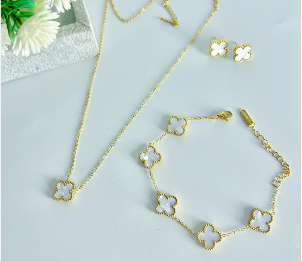 Black Clover Necklace  Set